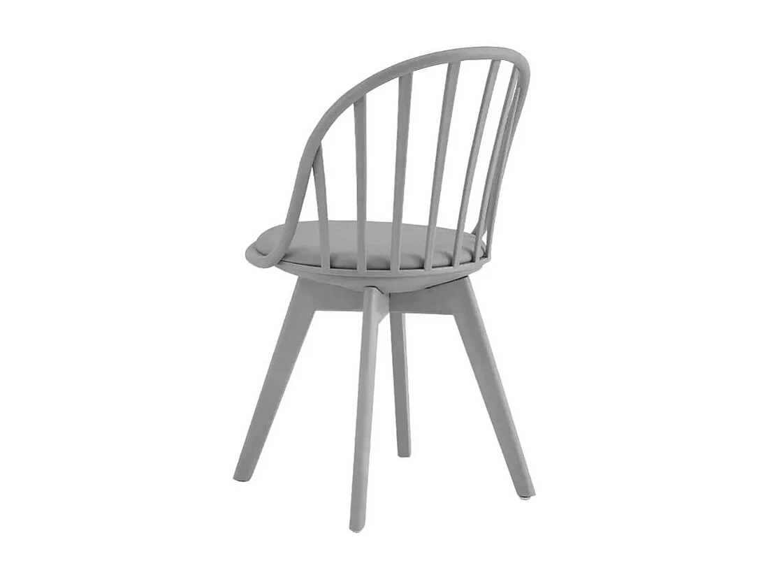 Silla diseño moderno en polipropileno para cocina comedor Molkor - Gris