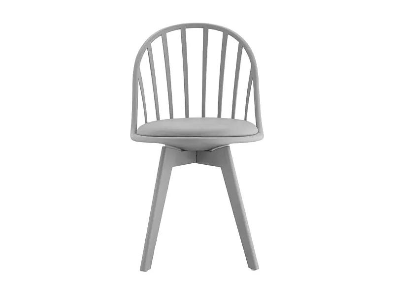 Silla diseño moderno en polipropileno para cocina comedor Molkor - Gris