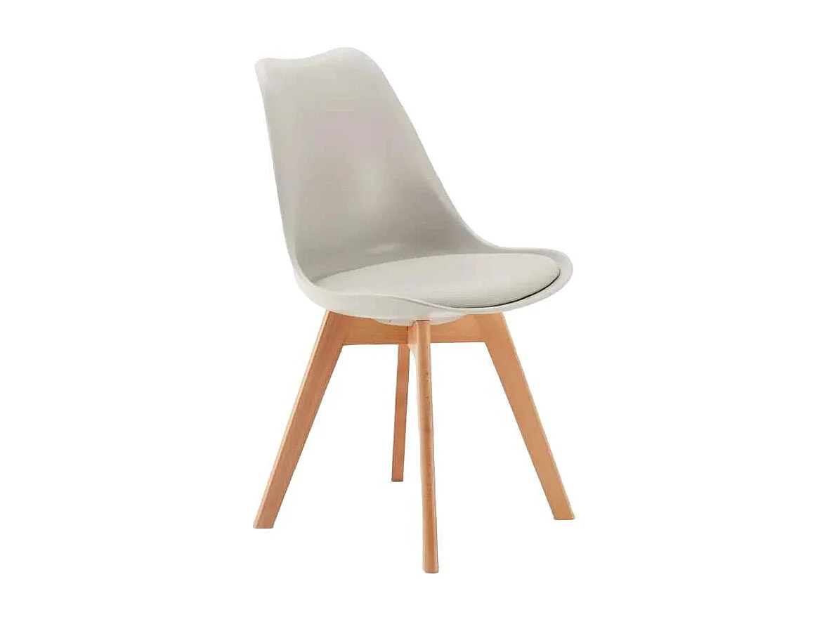 silla con cojín de diseño nórdico nordica Goblet para bar y cocina - Gris claro