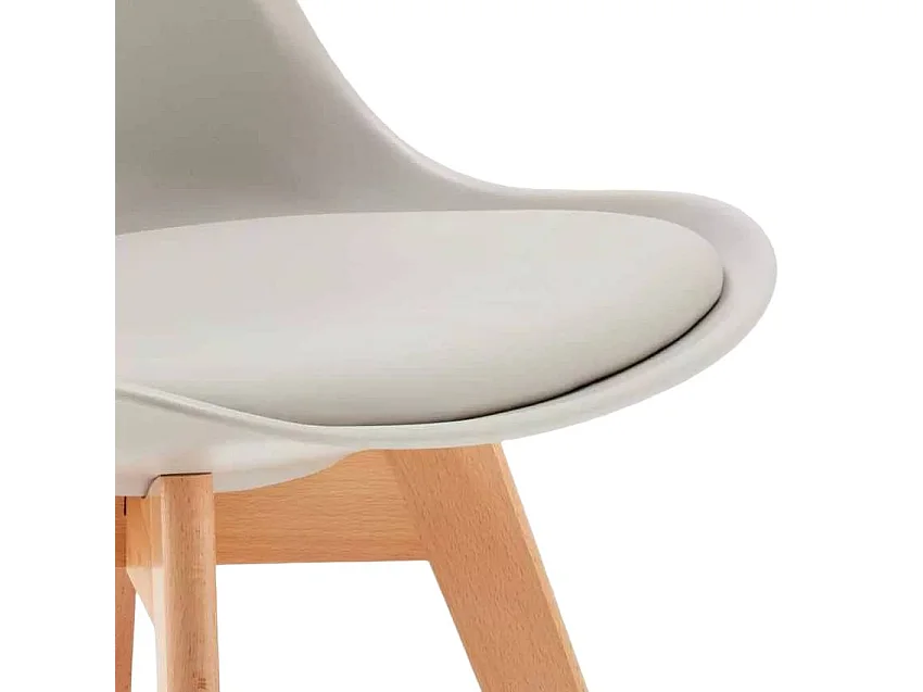 silla con cojín de diseño nórdico nordica Goblet para bar y cocina - Gris claro