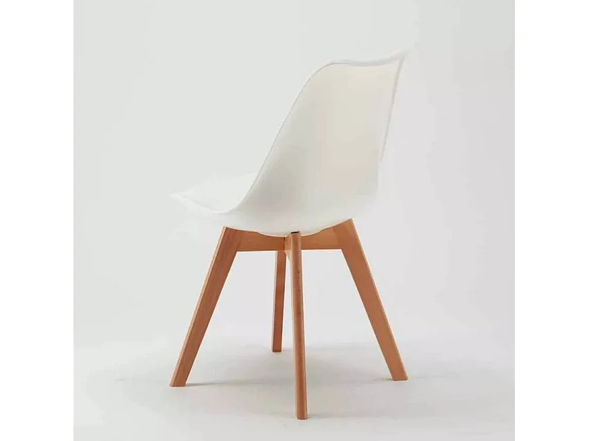 Sedia da cucina e bar in legno e acciaio in stile industriale Berlino