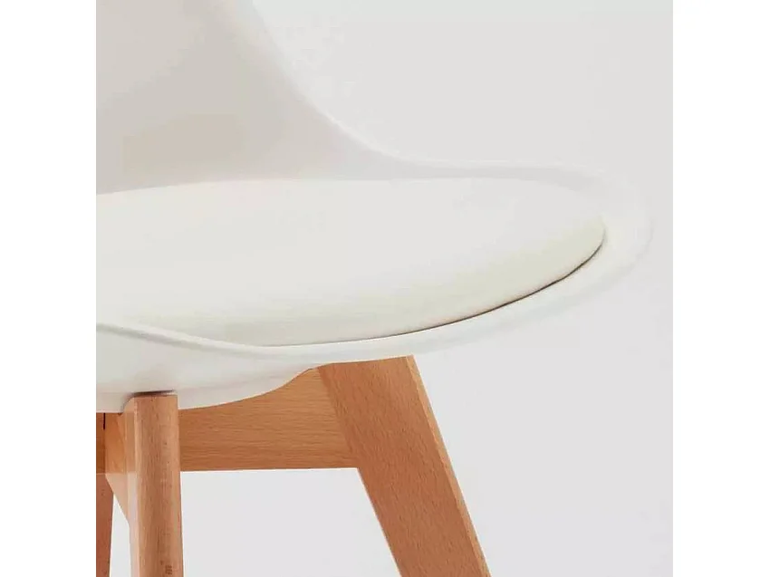 Sedia da cucina e bar in legno e acciaio in stile industriale Berlino