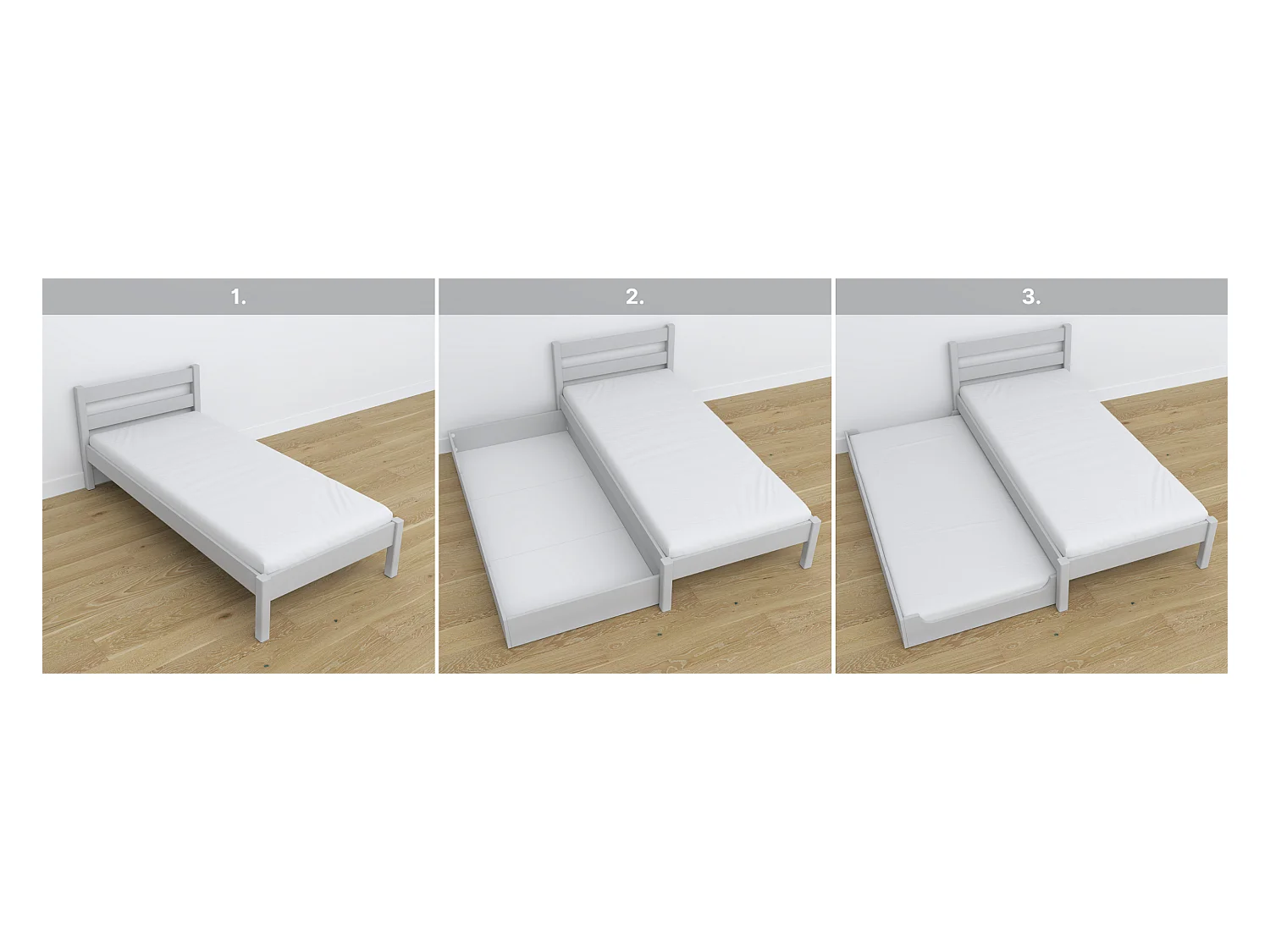 BETT N01 Grau 120x180