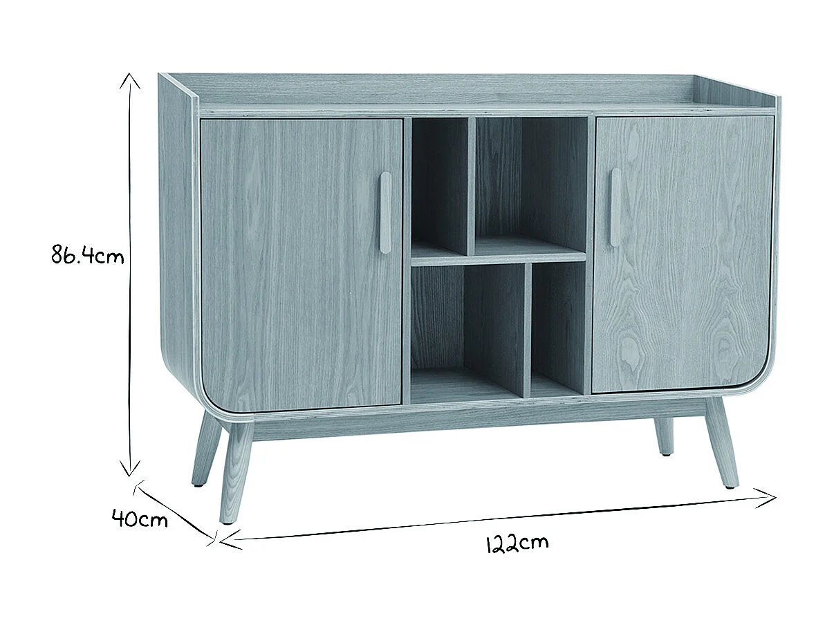 Buffet en bois scandinave design rétro minimaliste BACH