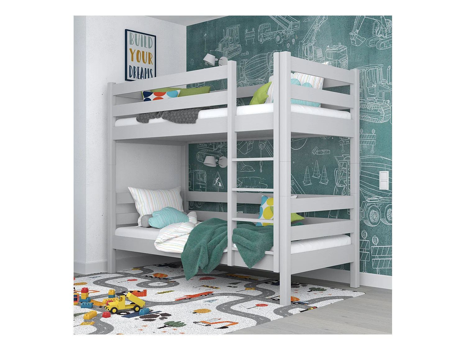 ETAGENBETT N01 Grau 90x190