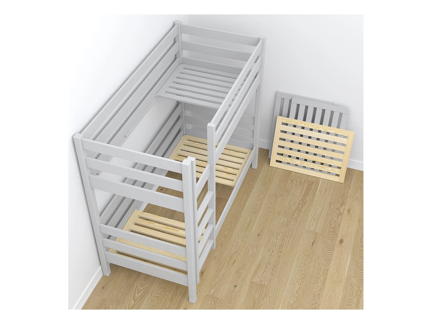 ETAGENBETT N01 Grau 90x190