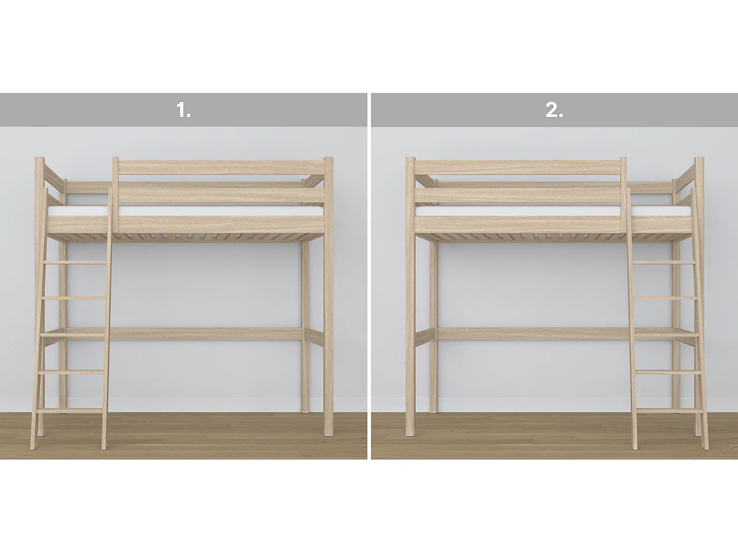 HOCHBETT N03 Sonoma Eiche 80x200