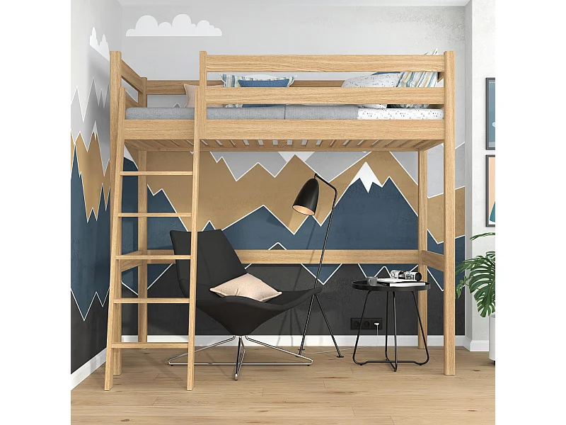 HOCHBETT N03 Eiche Natur 80x190