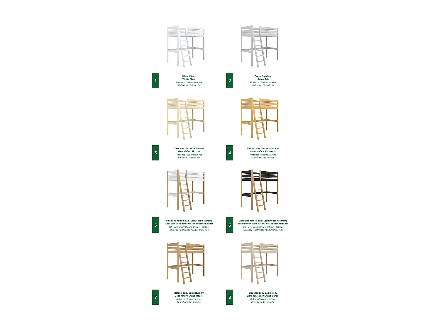 HOCHBETT N03 Sonoma Eiche 80x180