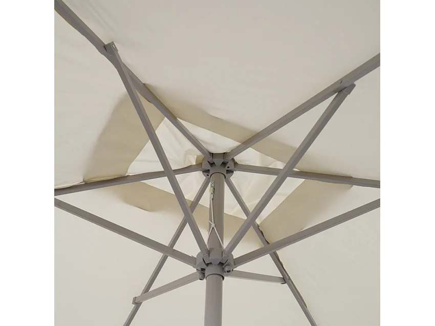 Sombrilla con palo central rectangular 3x2 volantes Rios Flap