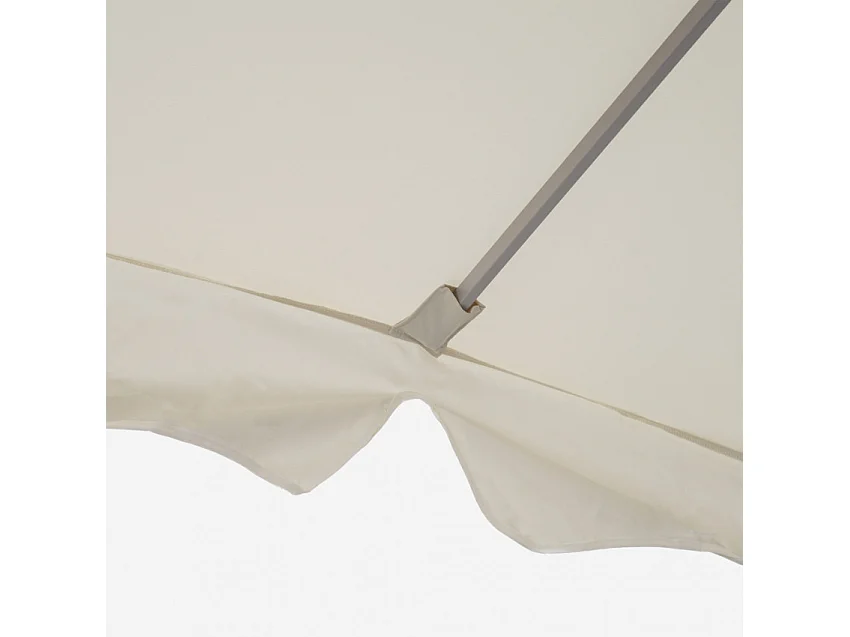 Sombrilla con palo central rectangular 3x2 volantes Rios Flap