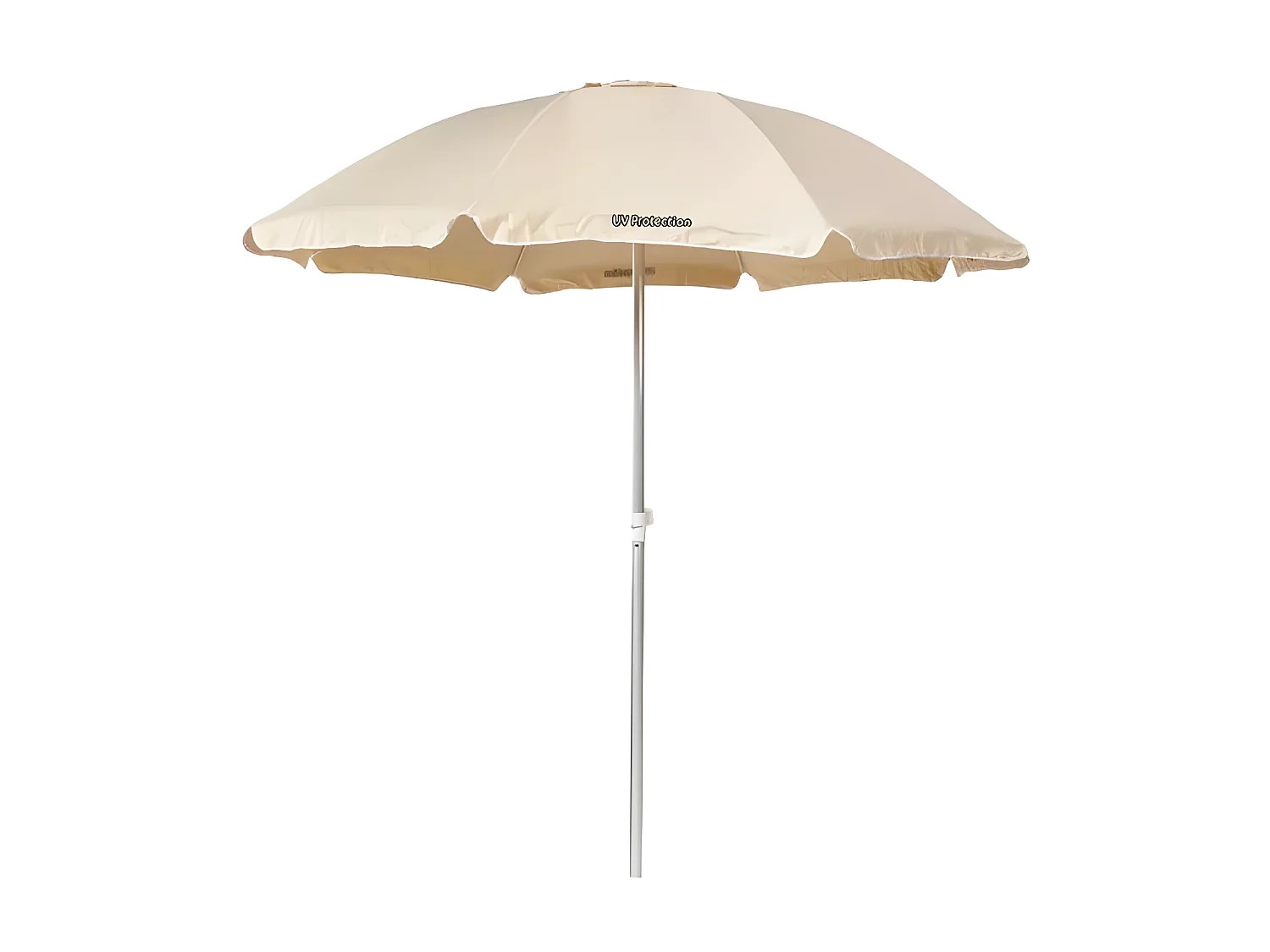 Parasol plage mer camping terrasse rond anti-vent 220cm réglable VOIVA