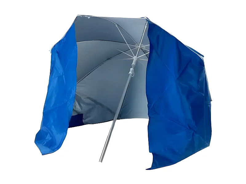 Ombrellone da spiaggia pieghevole in alluminio con tenda 160 cm Acqua