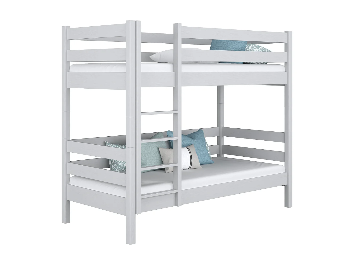 Lit superposé en bois N01 Gris 100x180