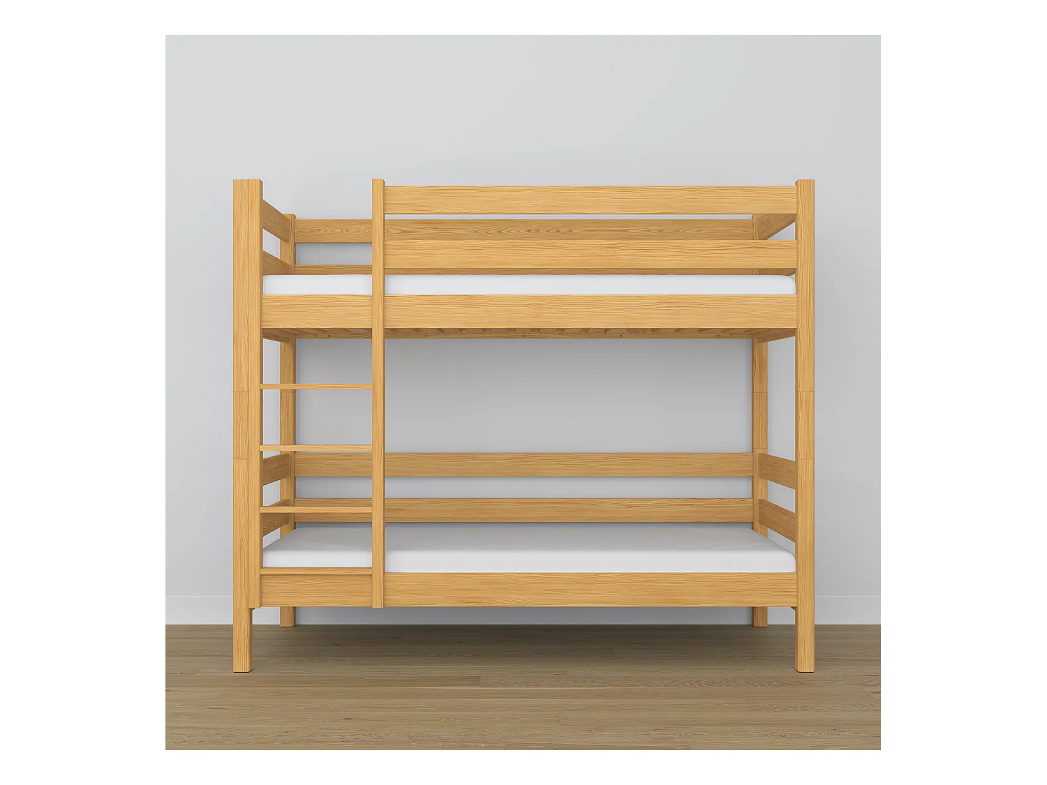 Lit superposé en bois N01 Pin Naturel 100x180