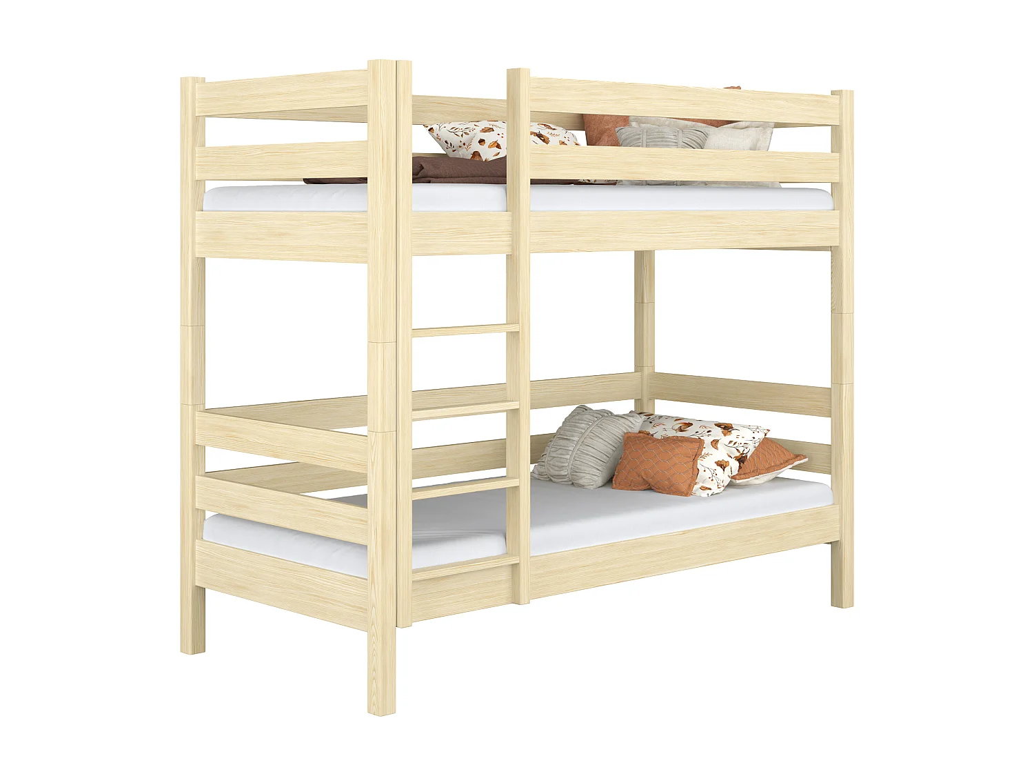 Lit superposé en bois N01 Pin Clair 120x180