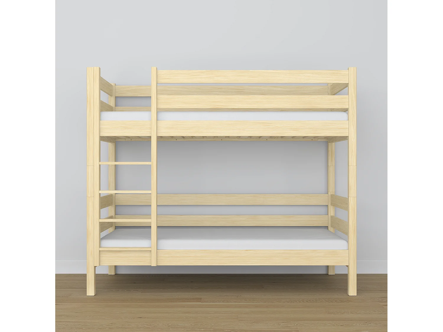 Lit superposé en bois N01 Pin Clair 120x180