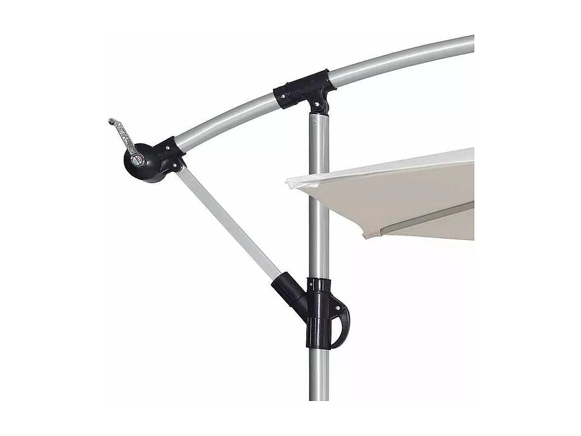 Parasol de jardin déporté 3 m octogonal bar et hôtel LAGUMI