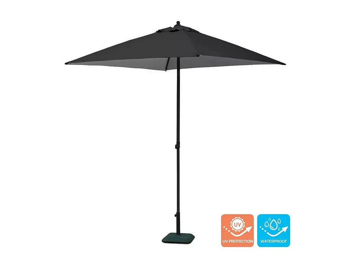 Ombrellone da giardino quadrato 2x2 in alluminio Solé