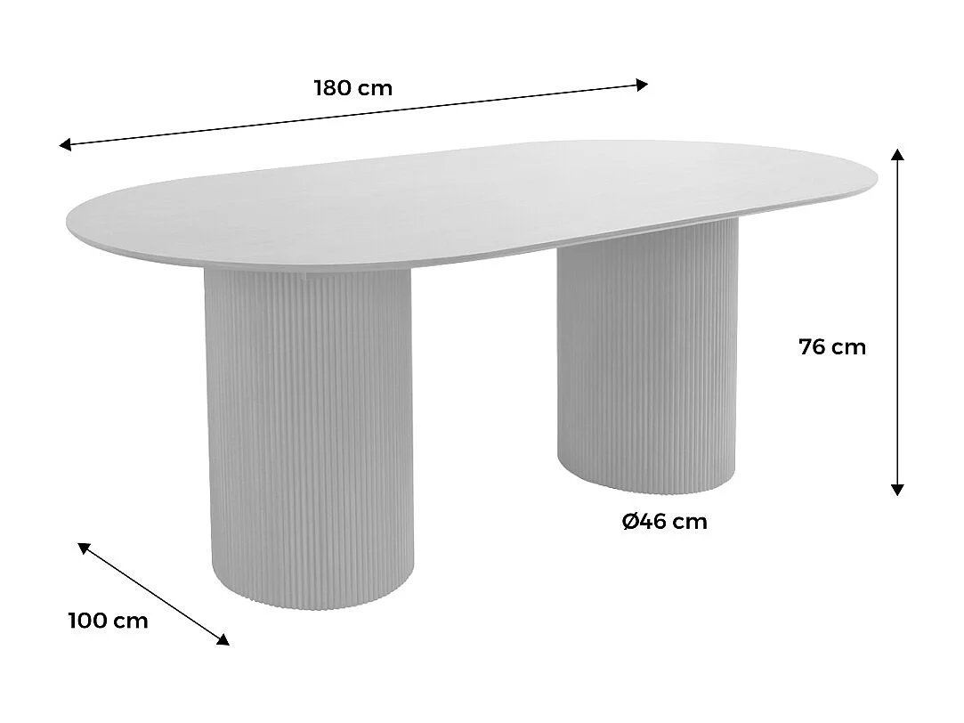 Table à manger oblongue décor bois sculpté 4-6 places. couleur noyer. 180cm