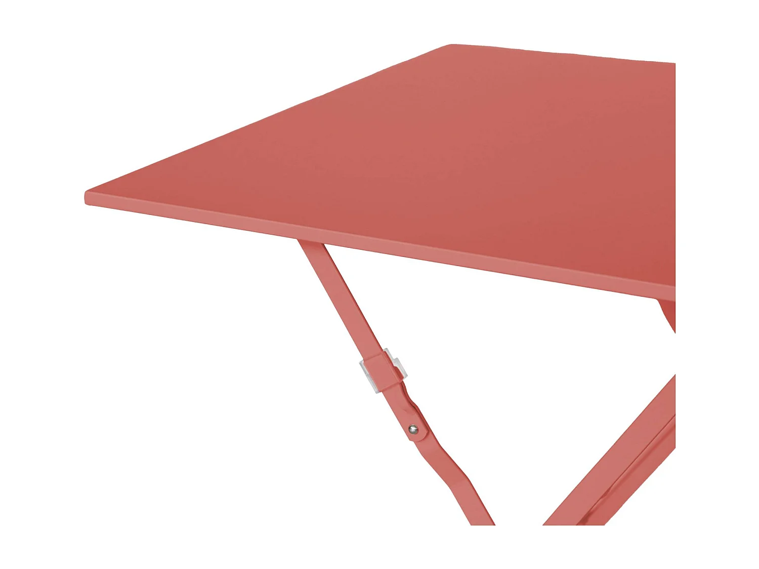 Table jardin bistrot carrée pliable 70x70cm. 2 places en acier thermolaqué