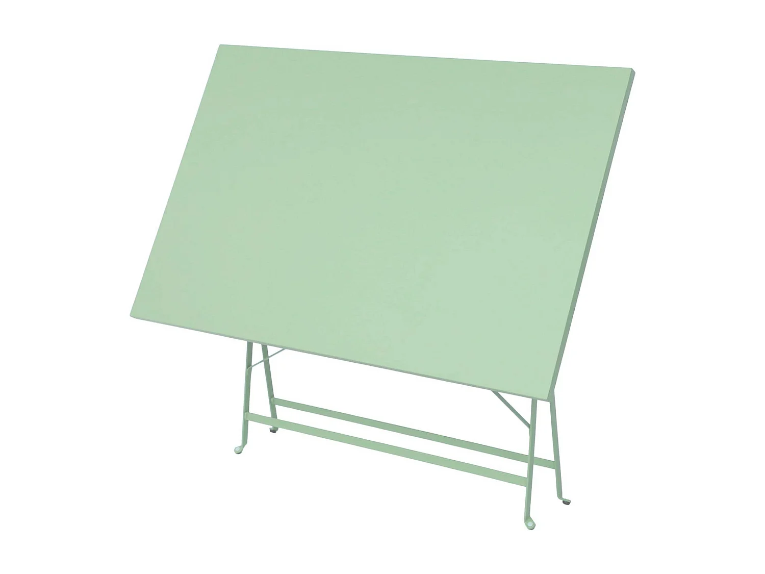 Tavolo da giardino bistrot pieghevole in metallo 110x70 cm, 4 posti ,