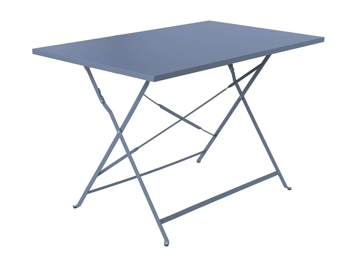 Tavolo da giardino bistrot pieghevole in metallo 110x70 cm, 4 posti ,