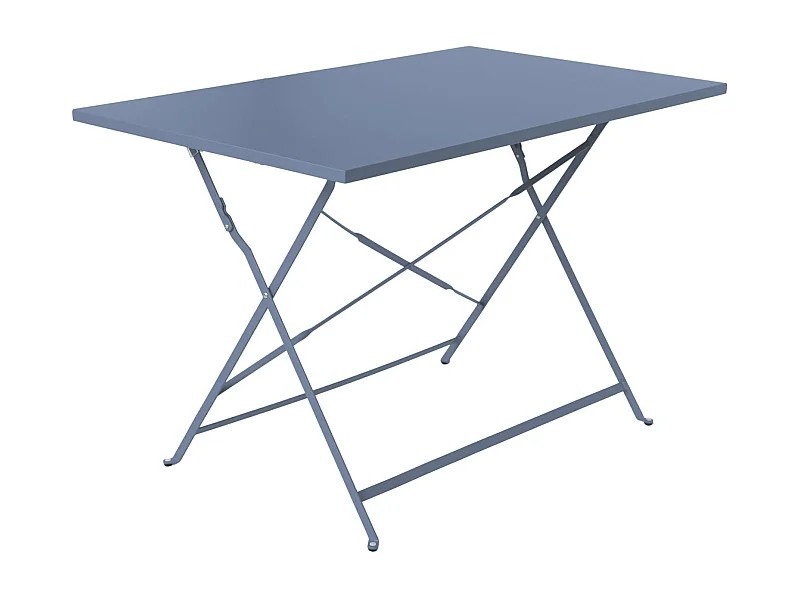 Tavolo da giardino bistrot pieghevole in metallo 110x70 cm, 4 posti ,