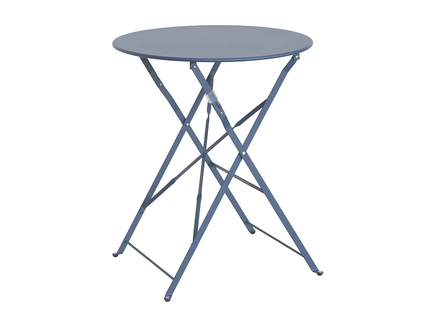 Table de jardin bistrot ronde Ø60cm pliable en acier thermolaqué
