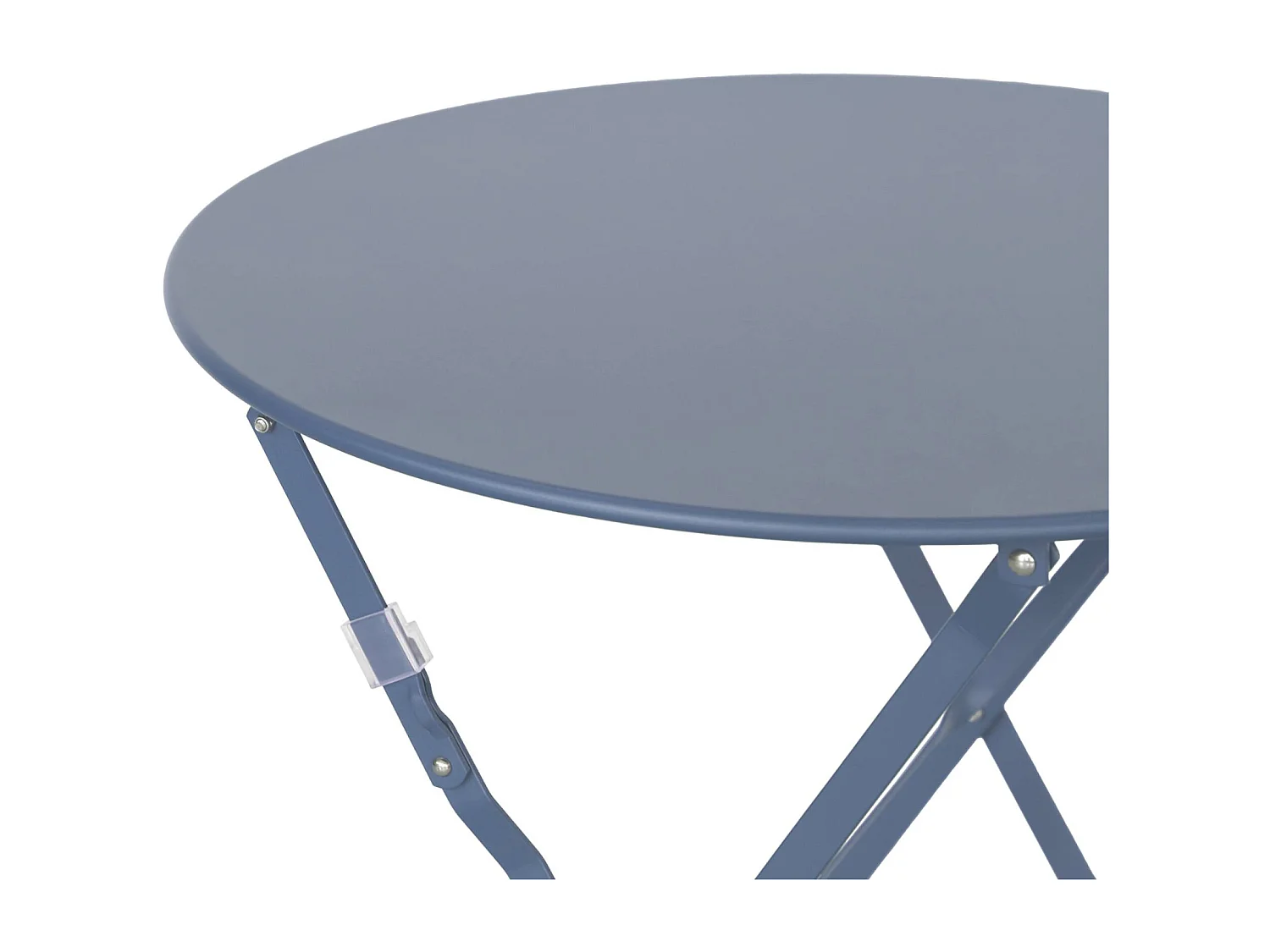 Table de jardin bistrot ronde Ø60cm pliable en acier thermolaqué