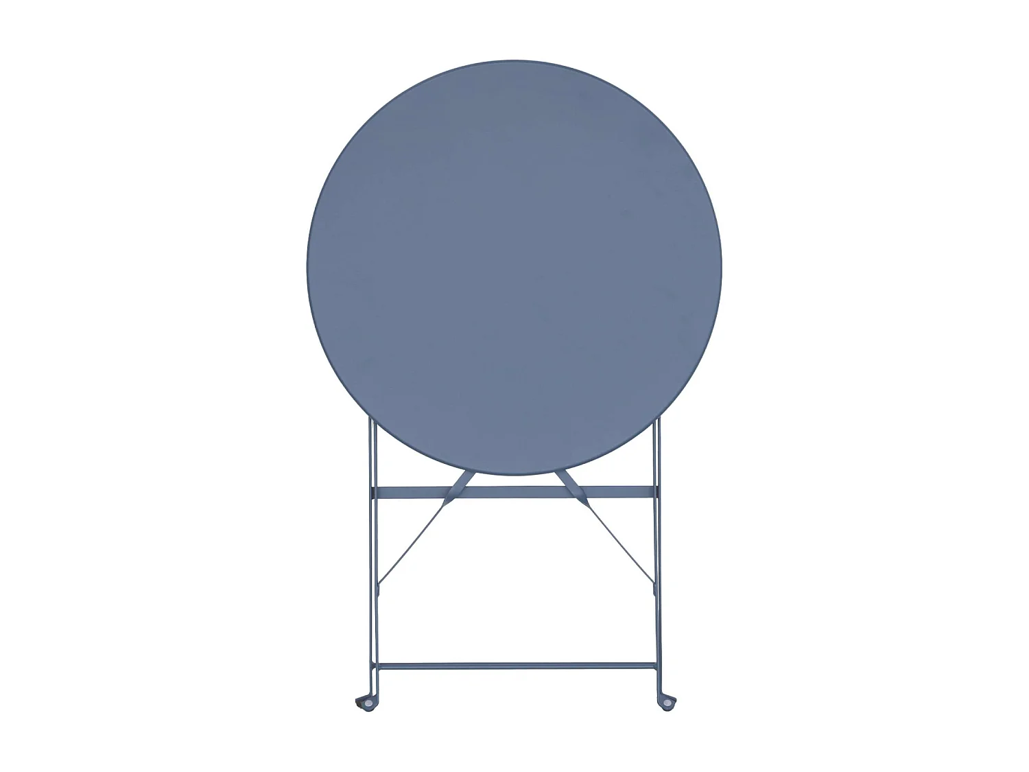 Table de jardin bistrot ronde Ø60cm pliable en acier thermolaqué