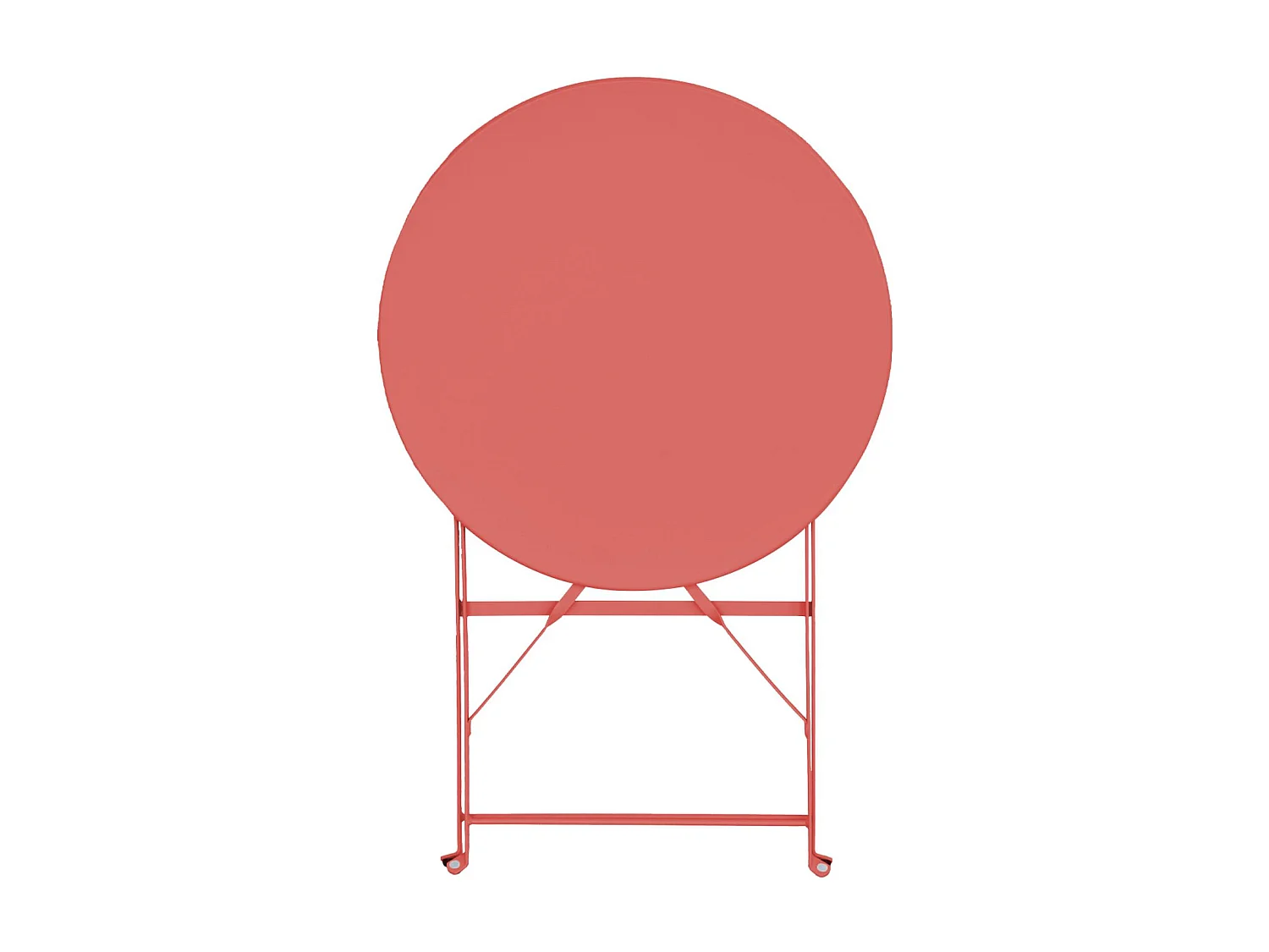 Table de jardin bistrot ronde Ø60cm pliable en acier thermolaqué