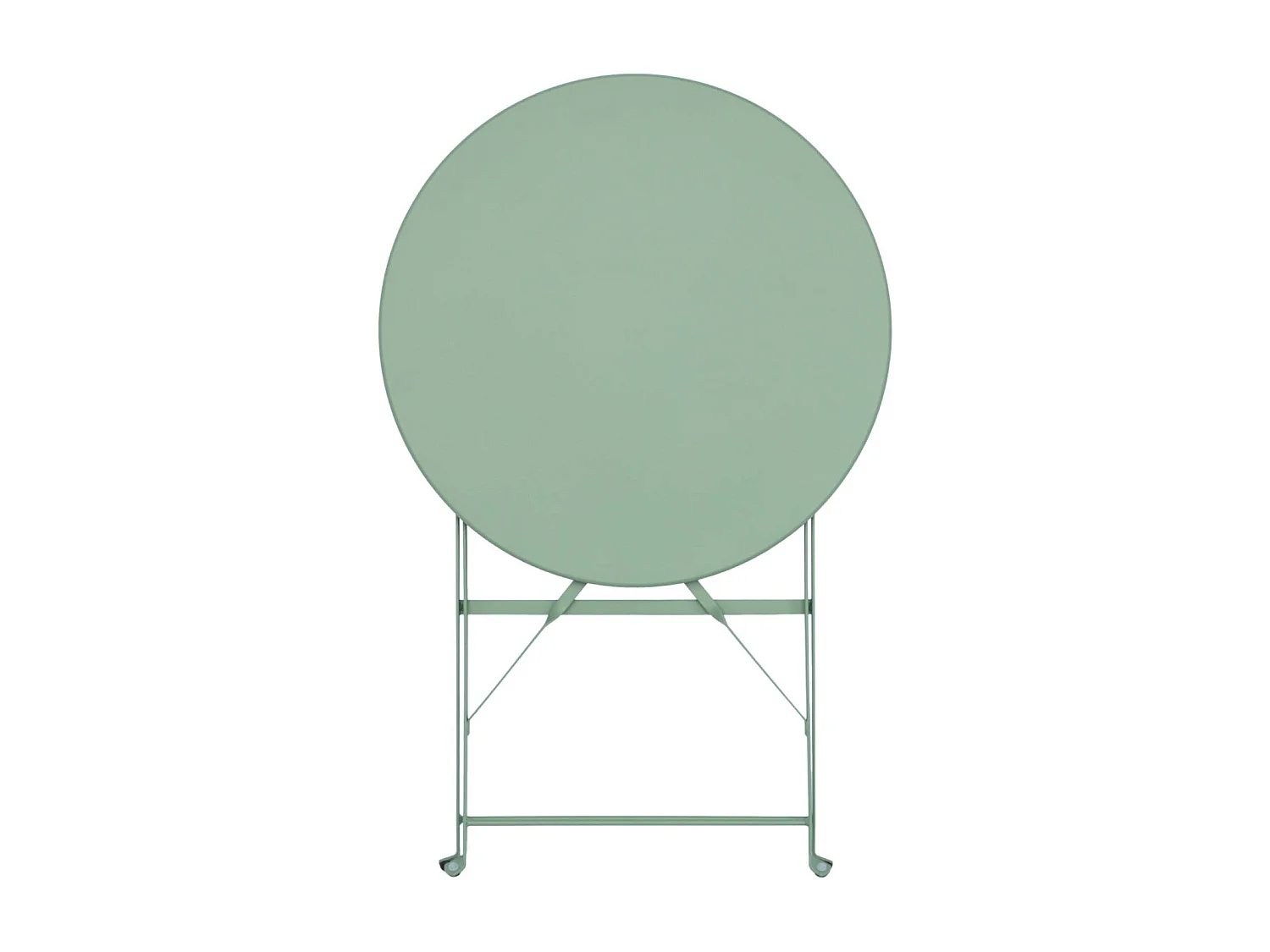 Table de jardin bistrot ronde Ø60cm pliable en acier thermolaqué