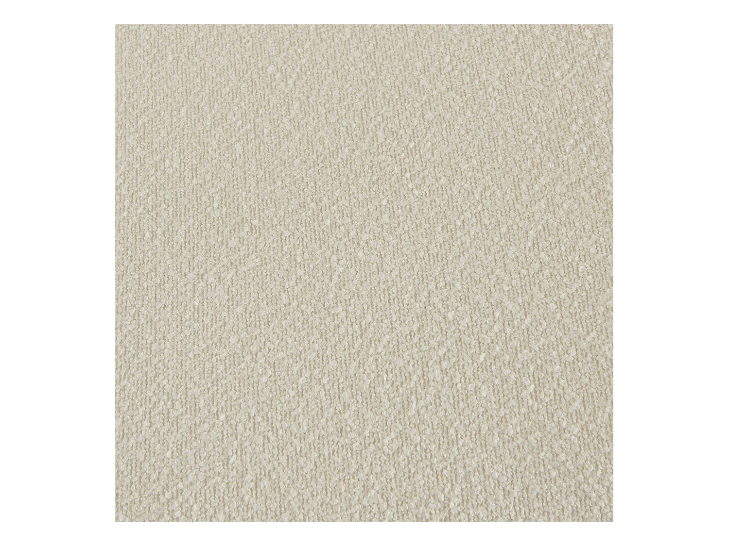 Fauteuil chauffeuse en bouclette texturée blanc style contemporain 1 place