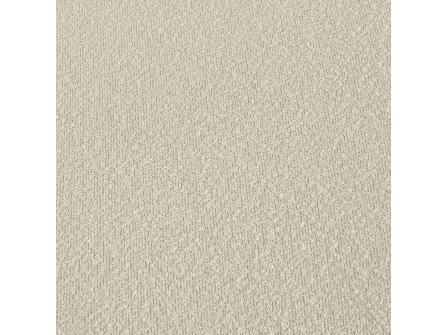 Fauteuil chauffeuse en bouclette texturée blanc style contemporain 1 place