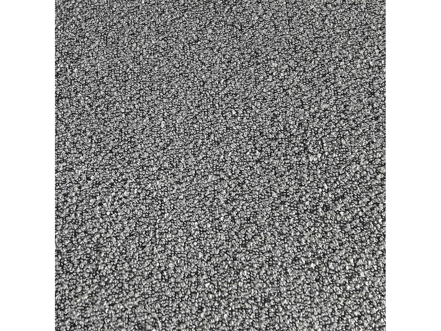 Divano modulare senza braccioli in bouclé sottovuoto e compresso, Sokol bouclé, Grigio, 91x105x72 cm