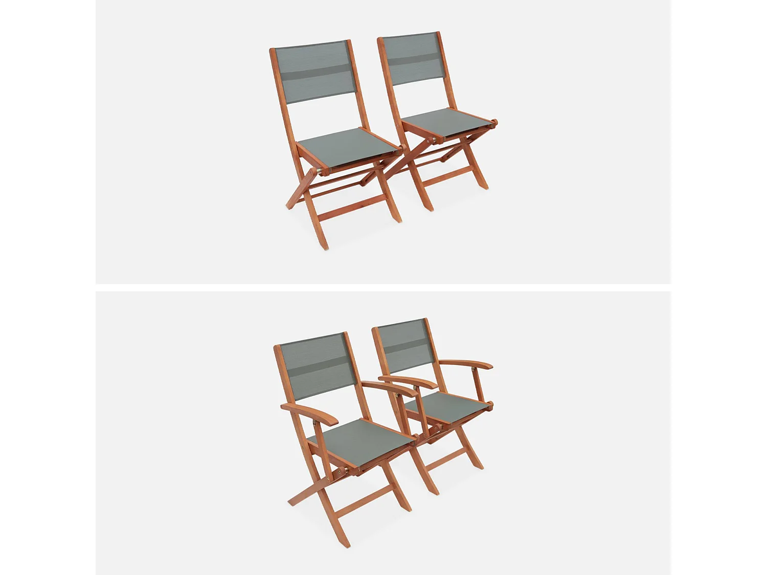 Set tavolo da giardino rettangolare allungabile in legno, 6 posti,