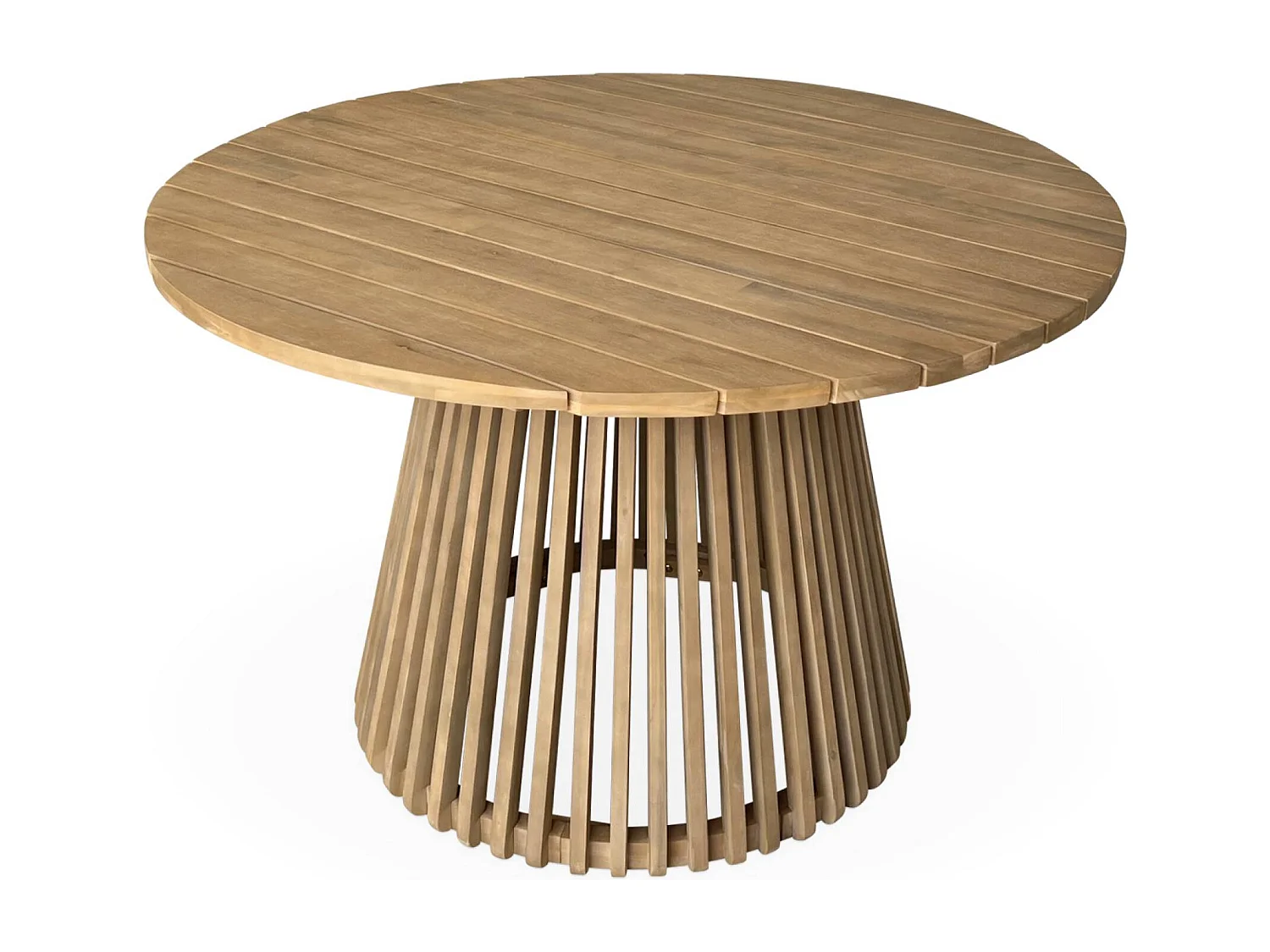 Tavolo da pranzo interno/esterno in legno + 4 poltrone, marrone