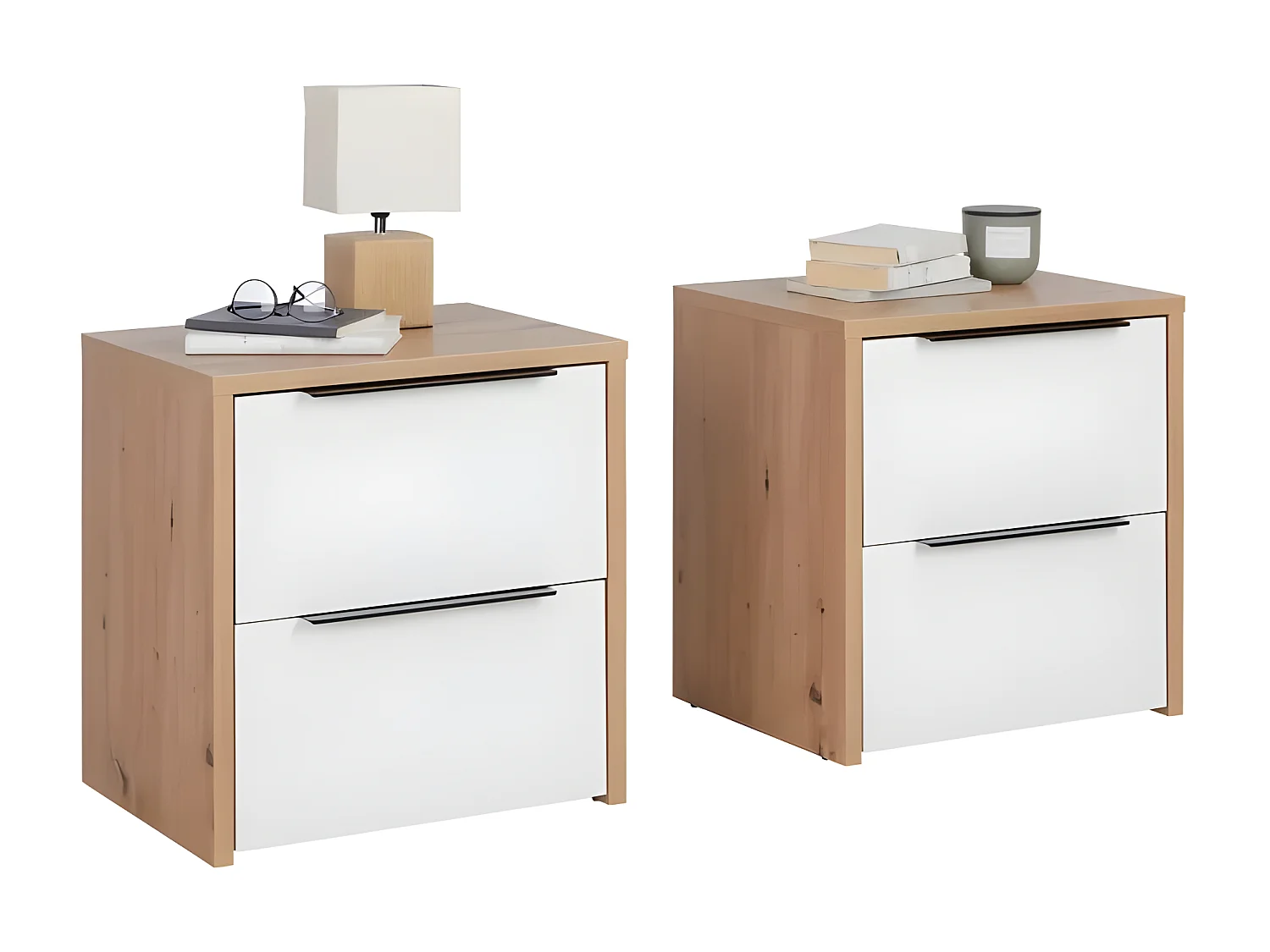 Set da camera da letto Casemen XL/Marrone&Bianco