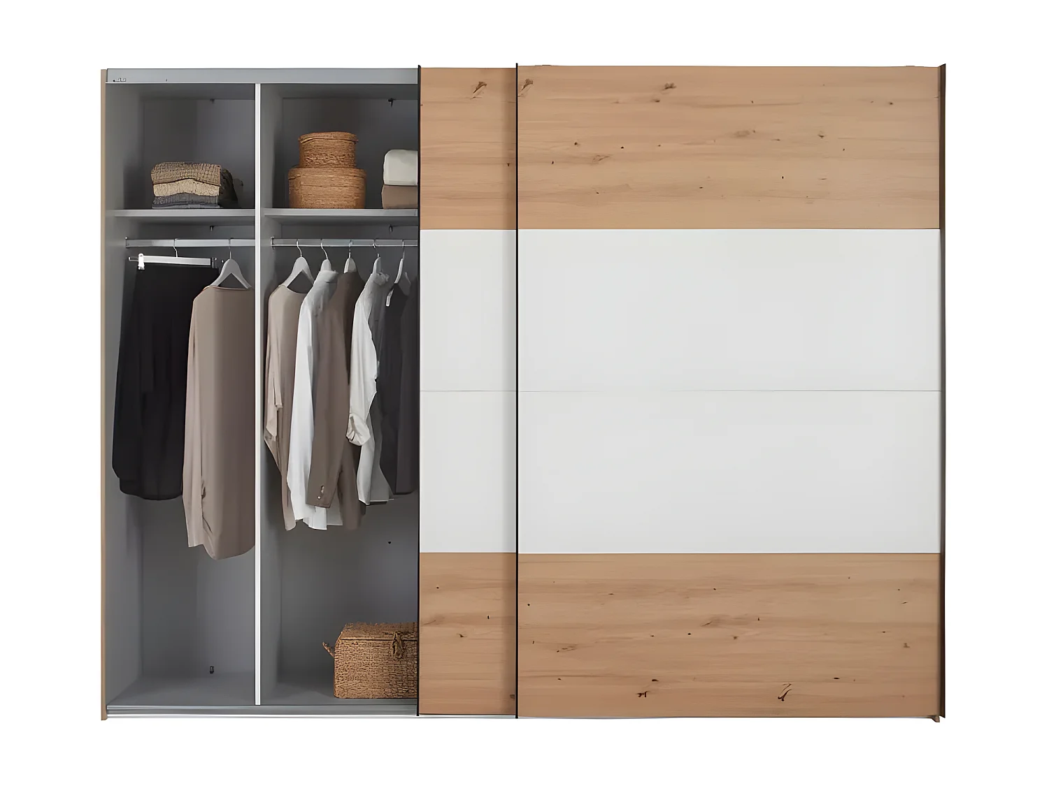 Schlafzimmer Set Casemen XL/Braun&weiss