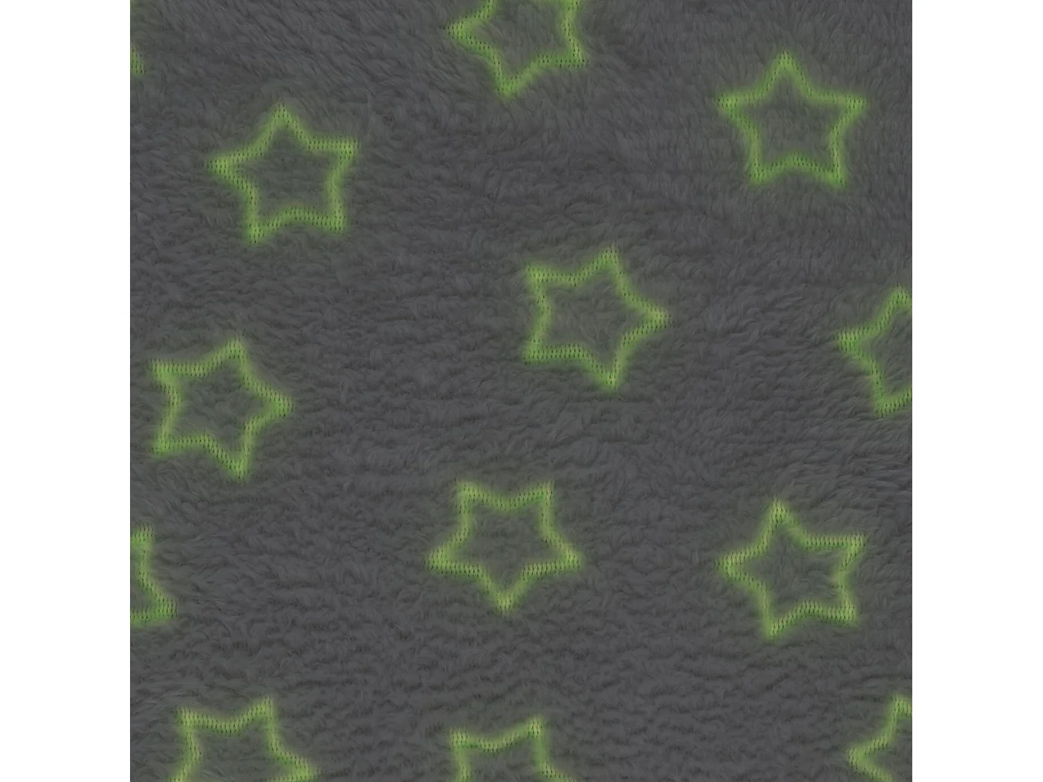 Plaid phosphorescent 120x150 cm collection MOON étoile blanc