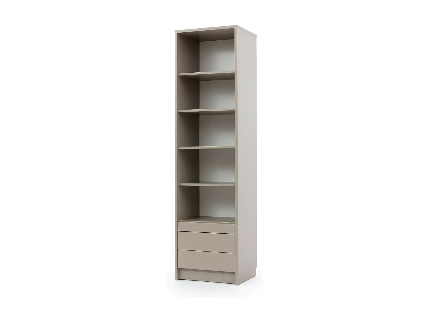 Lit escamotable avec bureau et 2 colonnes 140x200 cm panneaux de fibres taupe GOYA