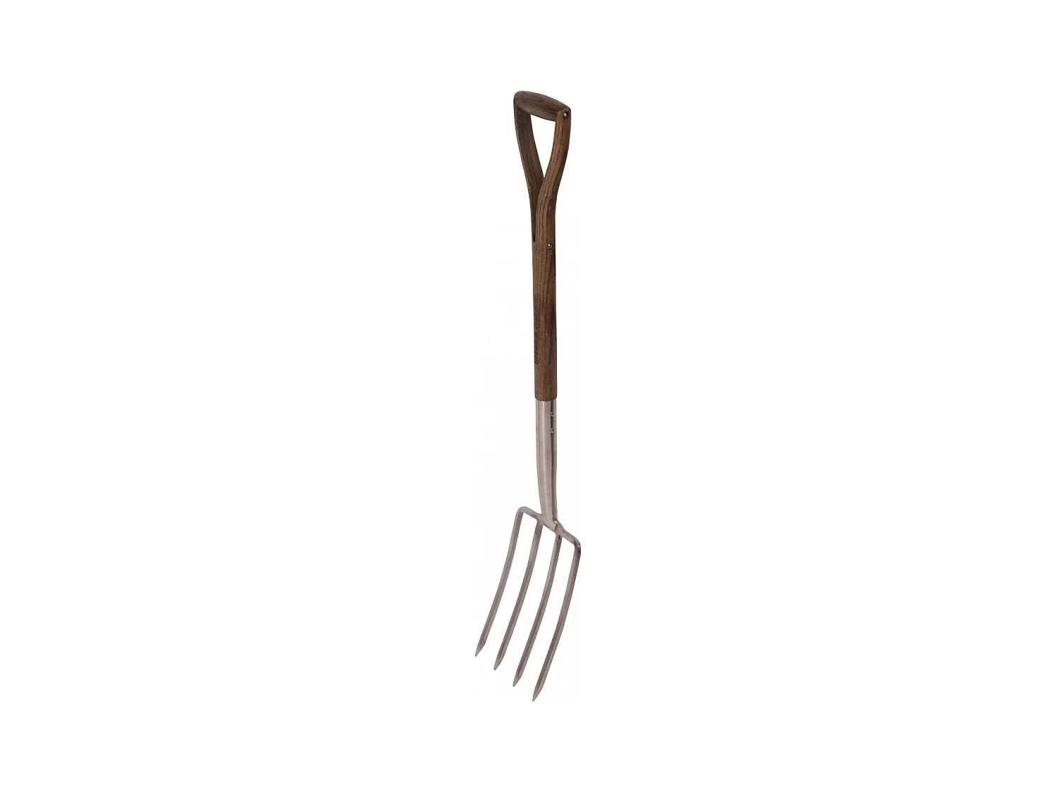 Fourche à bêcher en inox et frêne vieilli grand modèle