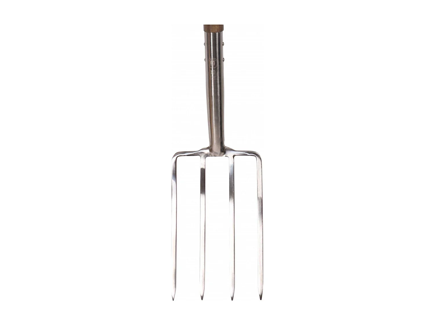 Fourche à bêcher en inox et frêne vieilli grand modèle