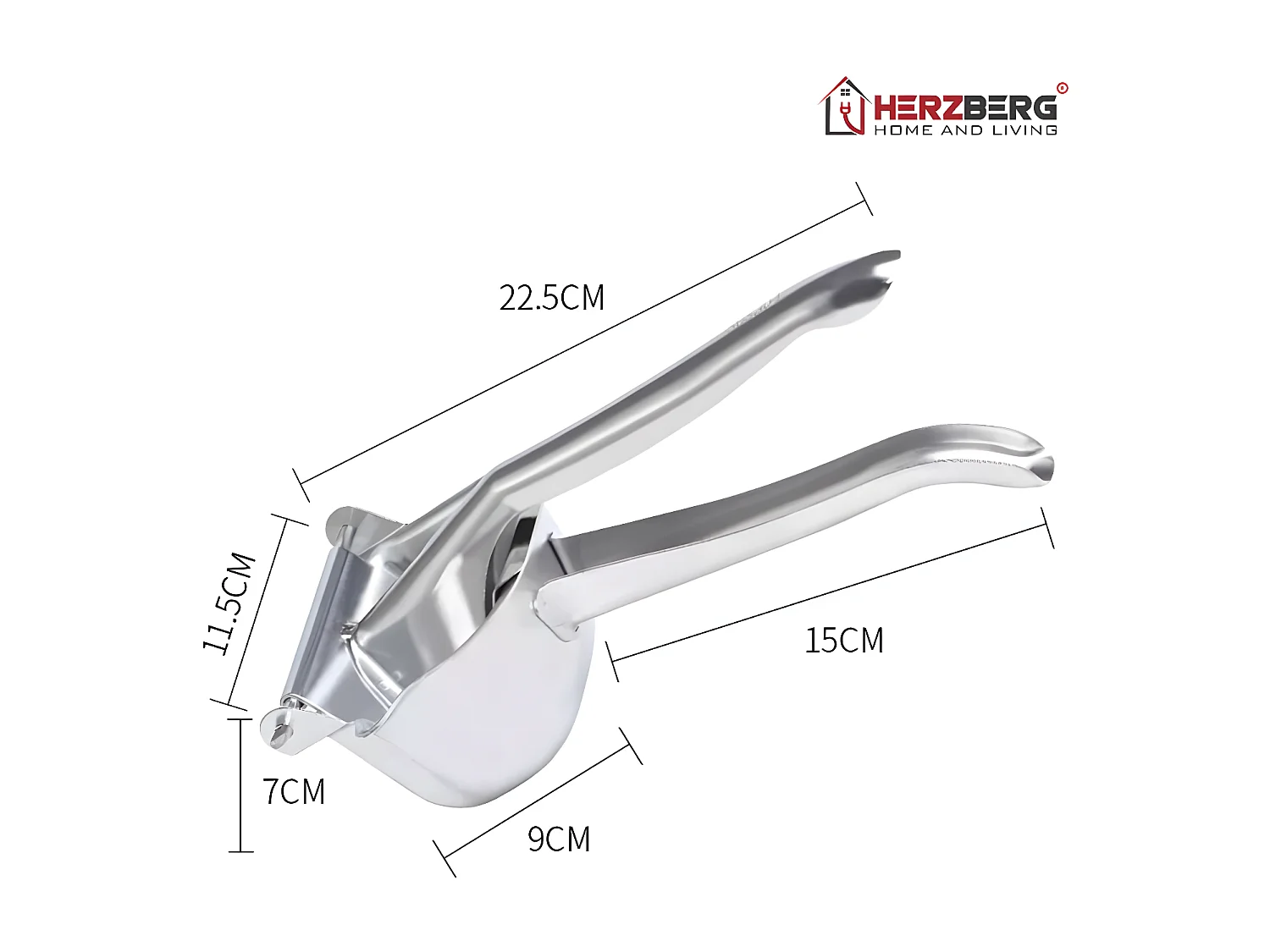 Presse-agrumes en acier inoxydable Herzberg