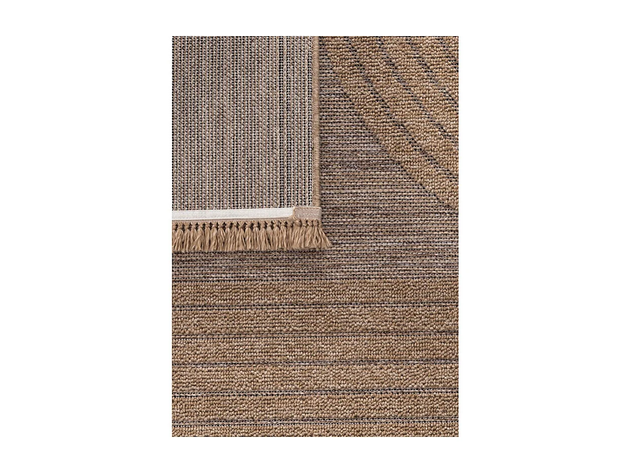 Tapis extérieur effet jute arc - CASSIS 93 Beige 200*290