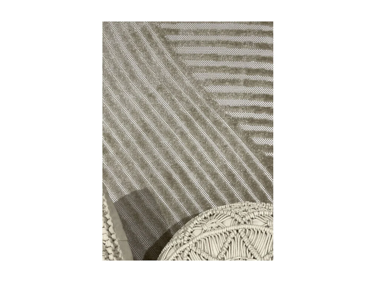 Tapis extérieur intérieur géométrique - ALANYA 41 Beige 120*170
