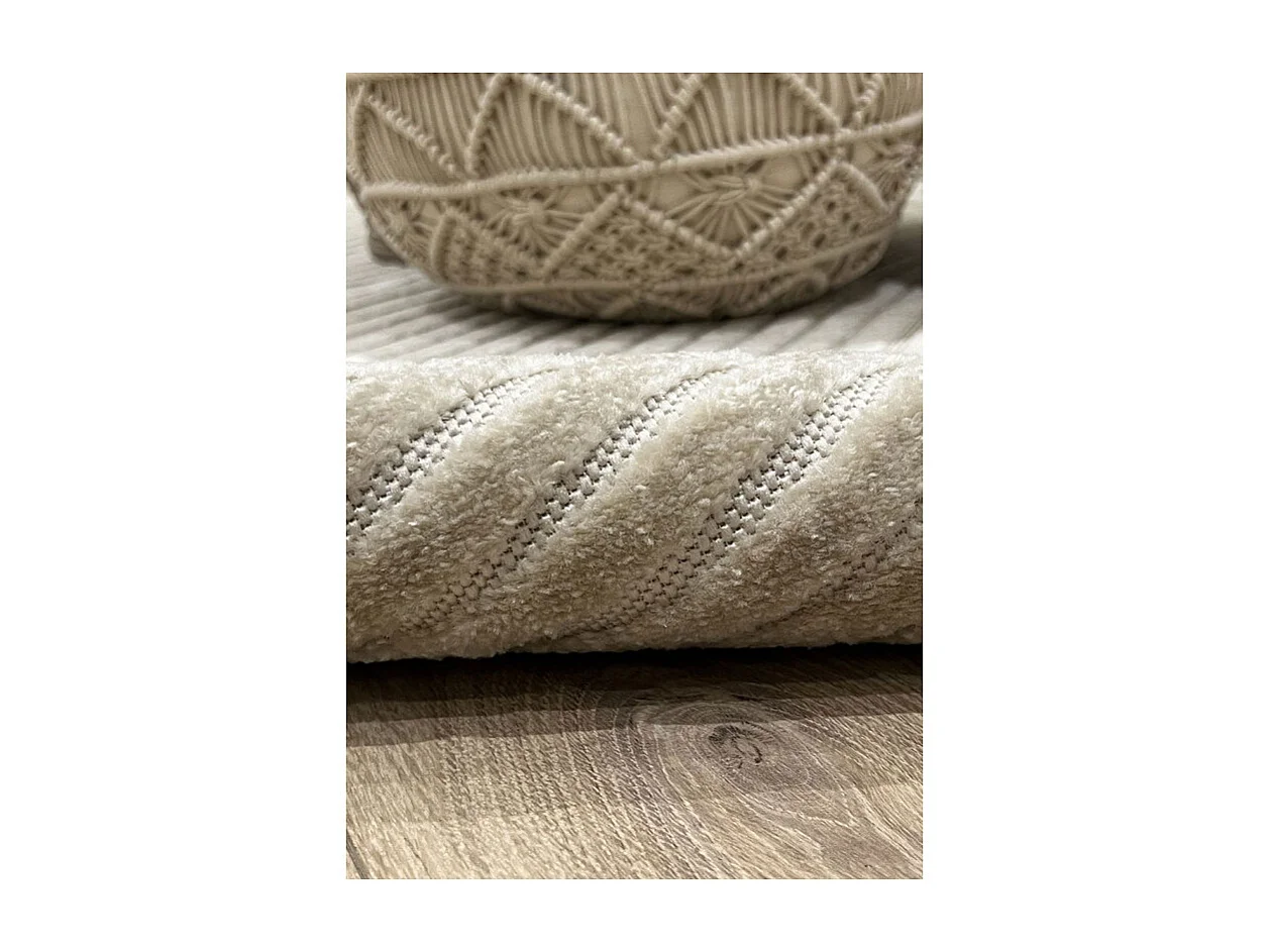 Tapis extérieur intérieur géométrique - ALANYA 41 Beige 120*170