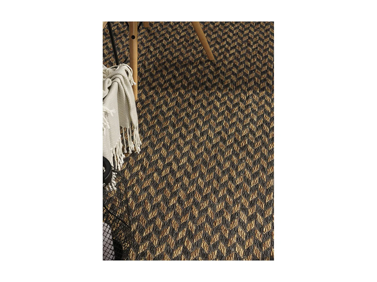 Tapis extérieur effet jute bicolore CARACAS 27 Beige 200*290