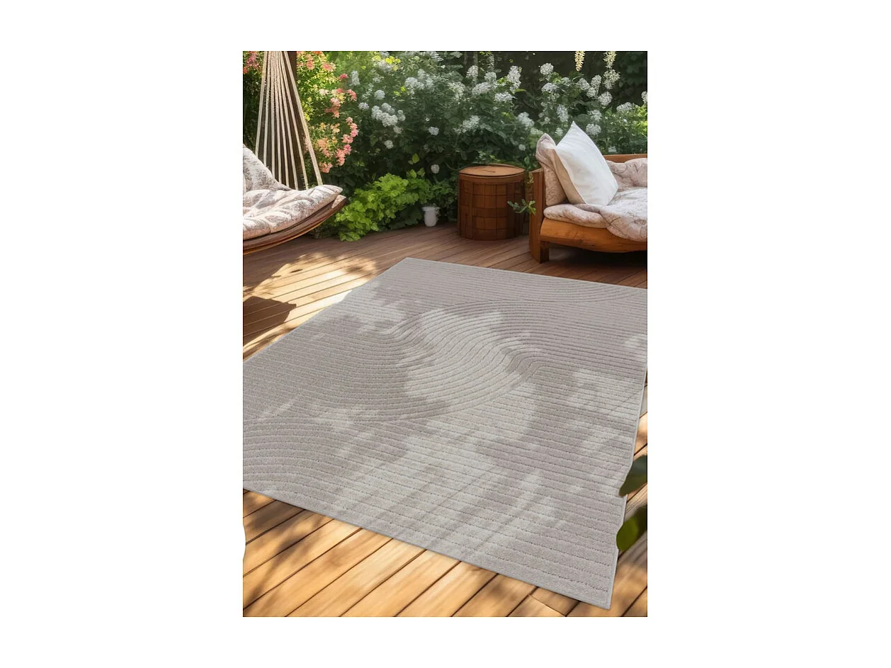 Tapis extérieur intérieur arc - ALANYA 33 Gris 80*300